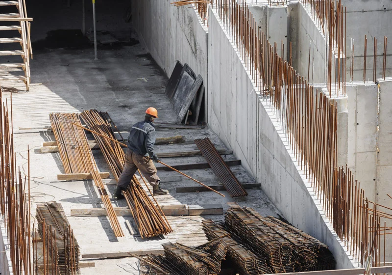 construction work on the construction