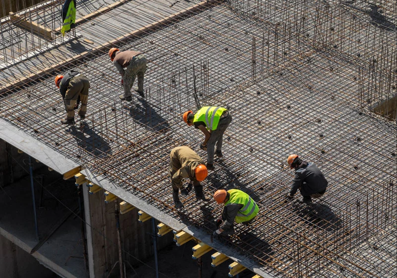 construction work on the construction