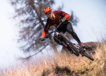 man person winter sport bicycle bike