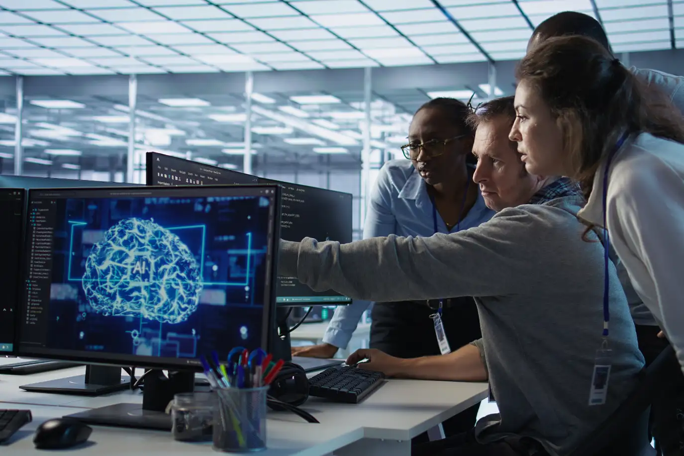 employee programming ai server farm