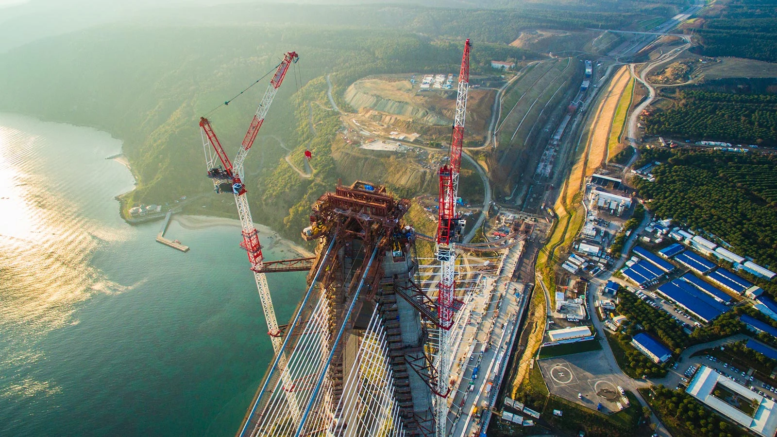 construction of a bridge across