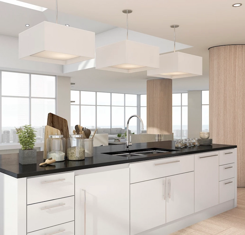 grid 3d rendering kitchen