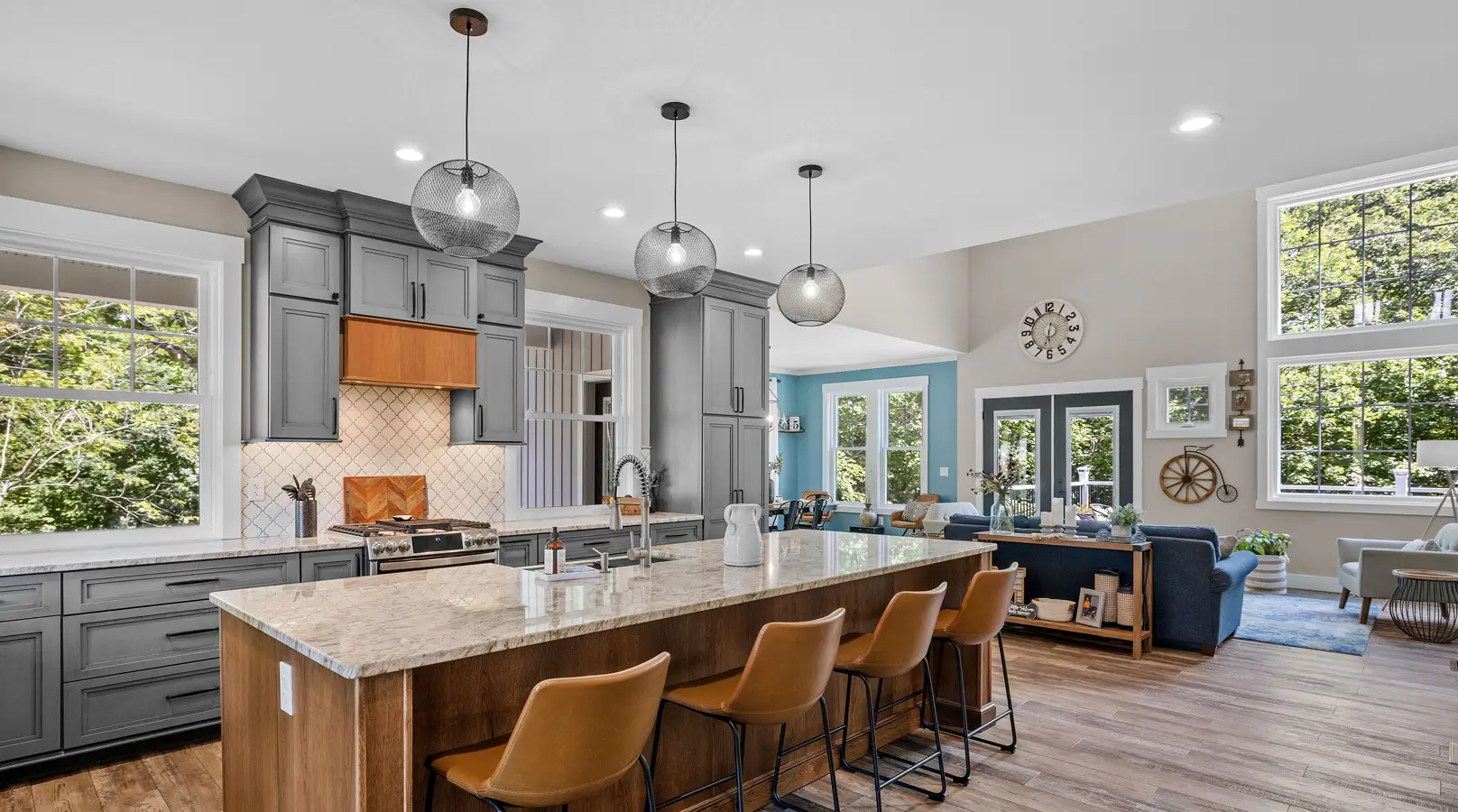 interior design of a beautiful kitchen
