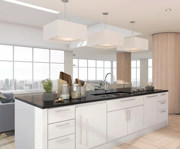 3D rendered modern kitchen