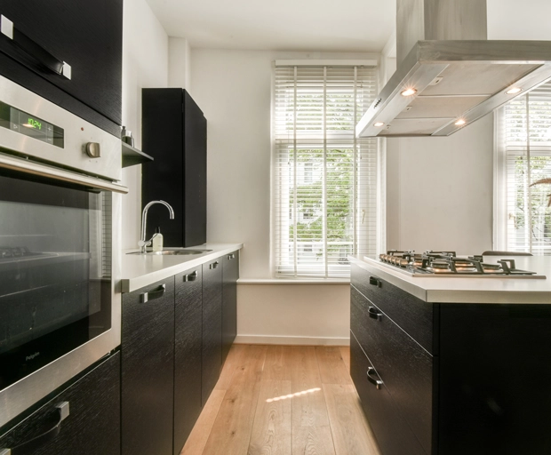 Bright modern kitchen with natural light