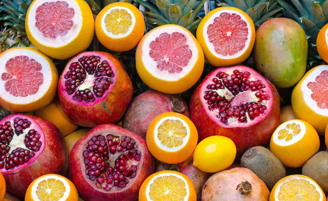 Fresh citrus fruits