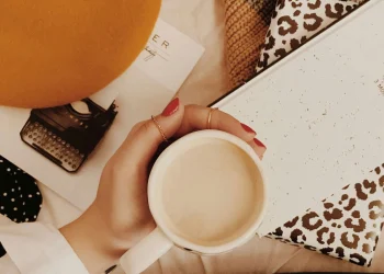 Morning coffee closeup