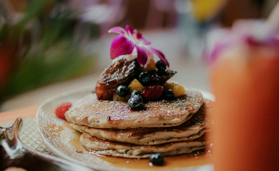 Pancakes with berries