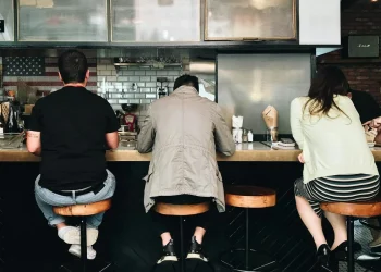 People sitting at bar