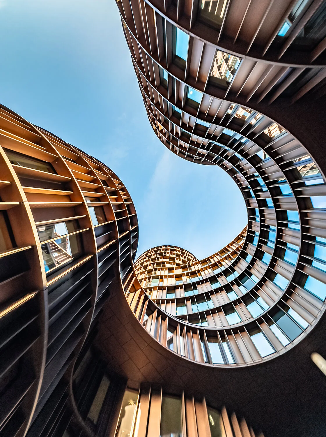 low angle of axel towers an iconic mixed use offi