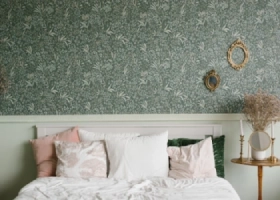 Stylish scandinavian bedroom