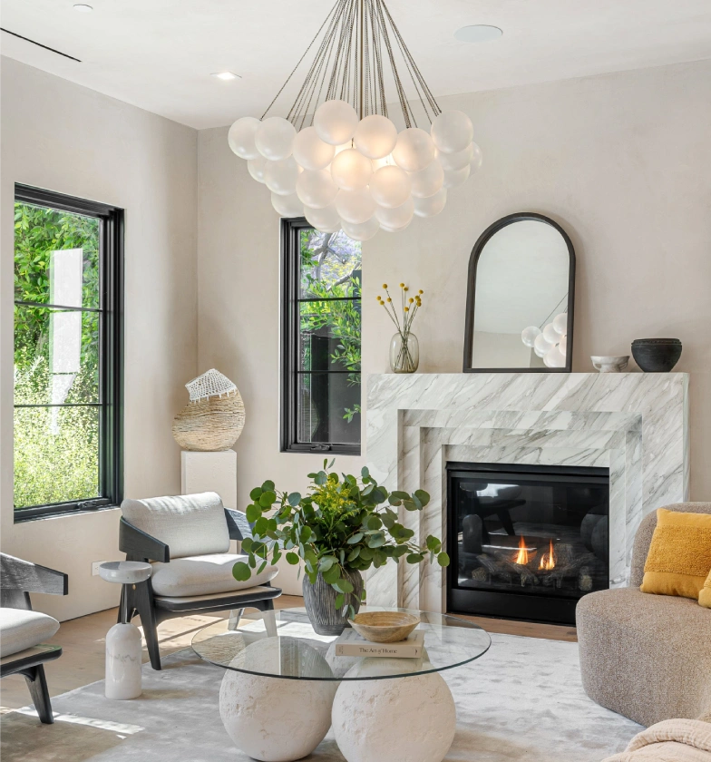 modern living room with elegant decor