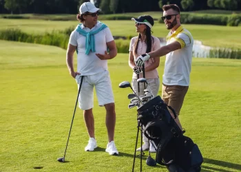people playing golf
