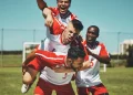 soccer player soccer and soccer field winner