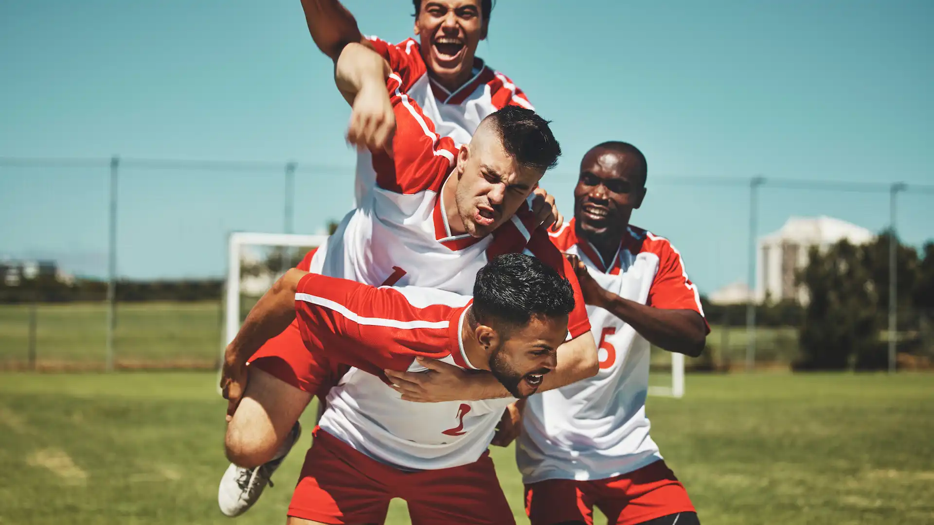 soccer player soccer and soccer field winner