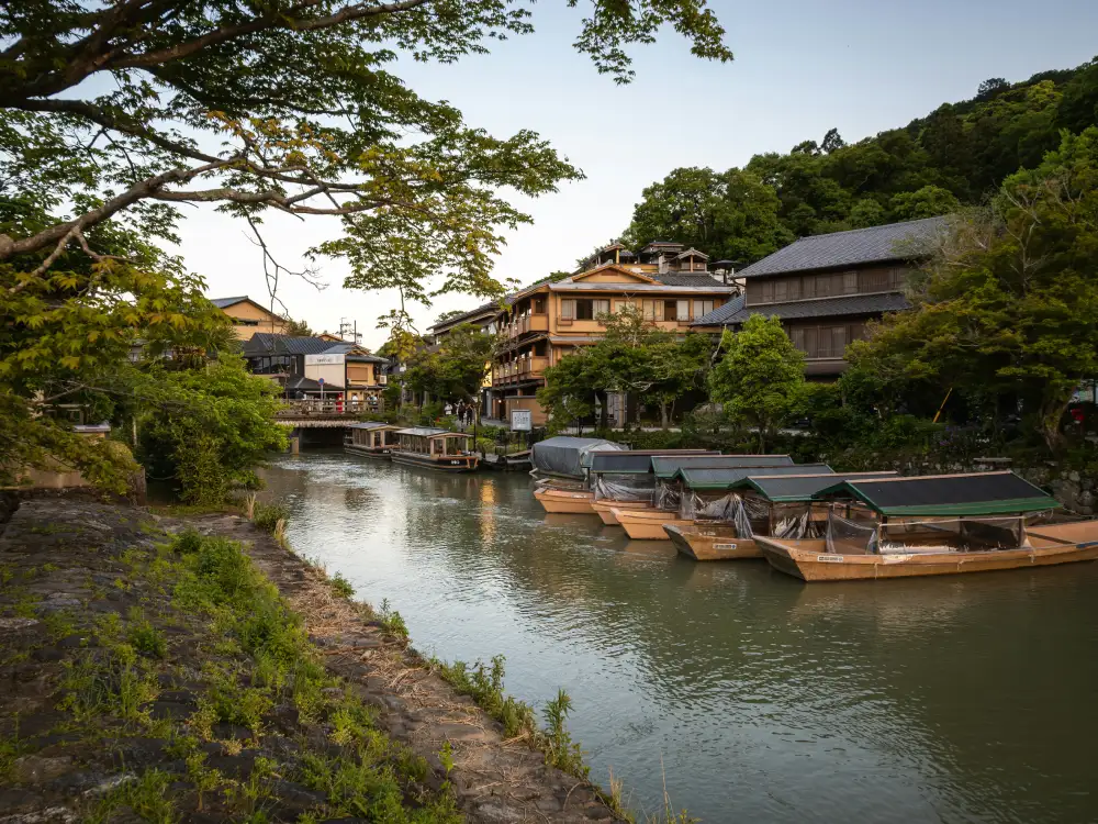 river side in kyoto