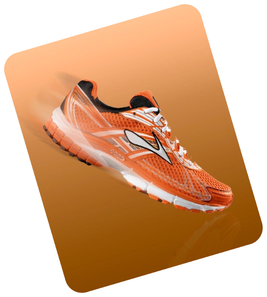 training shoes orange color