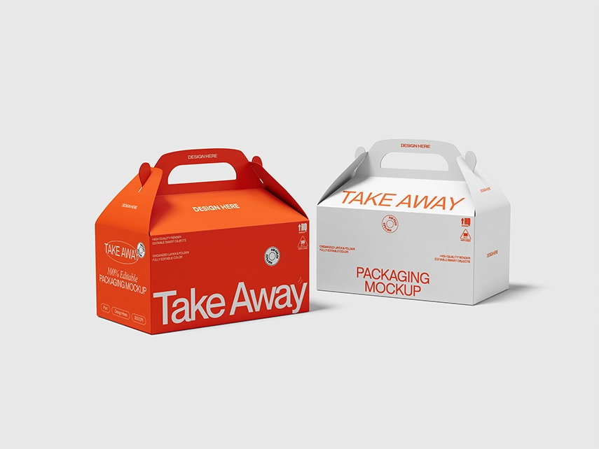 Takeaway packaging boxes illustrating the psychology behind packaging design