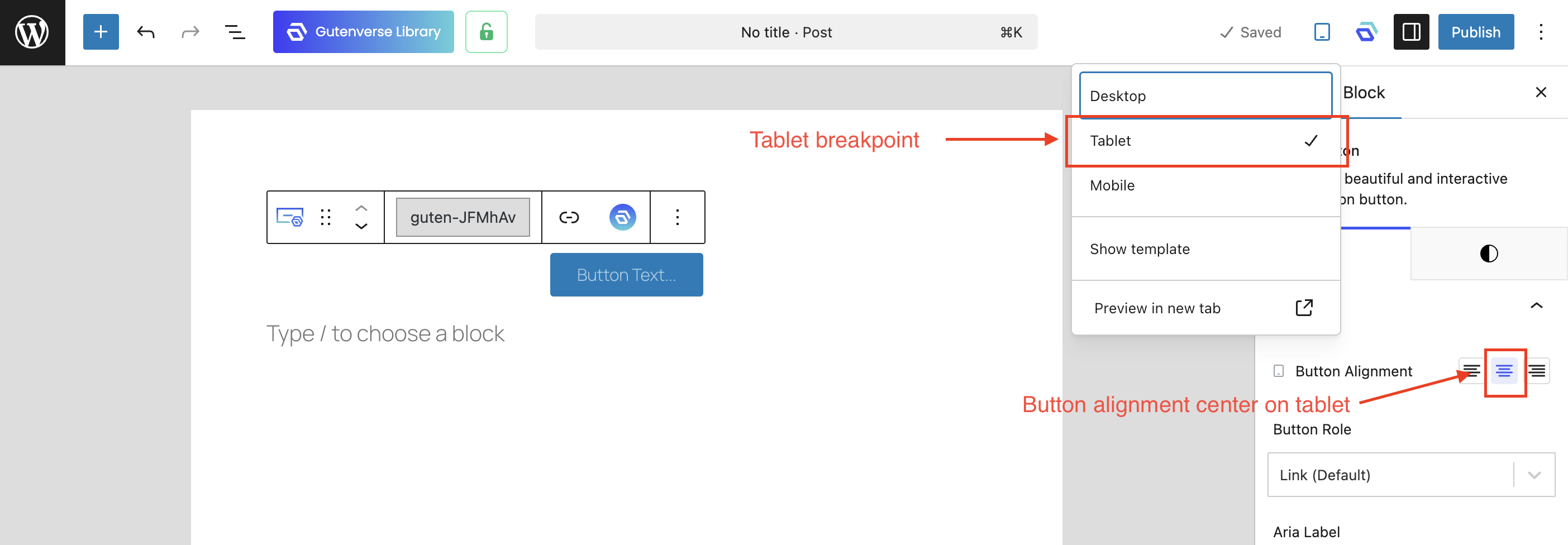Apply style to that a breakpoint